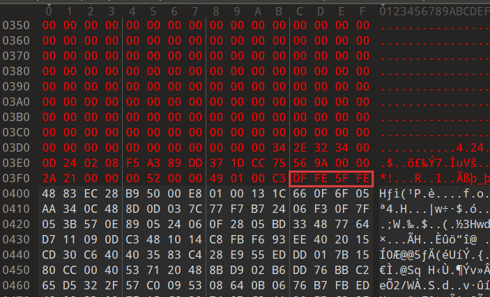 这是本题程序的特征段