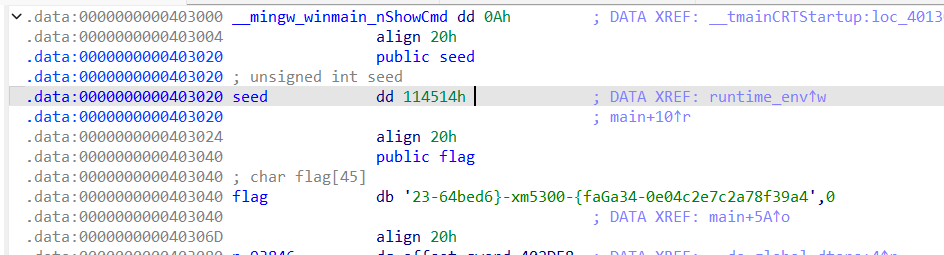 main函数中的seed