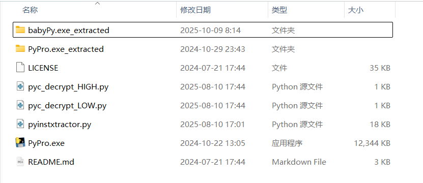 解包得到的文件夹