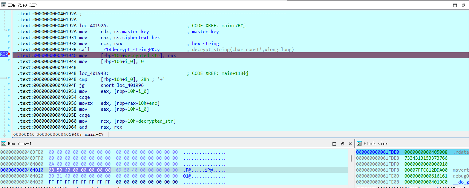 停在了断点位置